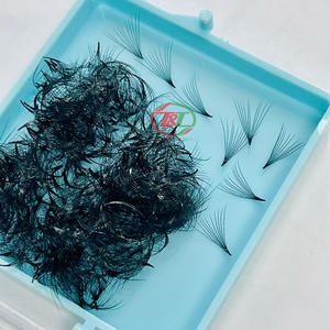 Extensión de pestañas extensión de cabello humano de alta calidad ventilador prefabricado suelto embalaje Premium caja personalizada suministros de extensión de pestañas - Product Image 4