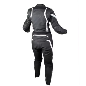 Combinaison de course en cuir respirante et personnalisée unisexe, tenue coupe-vent imperméable pour moto et course automobile Ronpex - Product Image 3