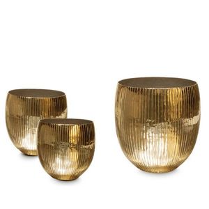 Luxurious <b>gold</b> finish metal decorative planter perfect for creating a glamorous indoor garden setup with elegant plants - Product Image 4