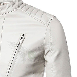 Service OEM, veste en cuir à fermeture éclair, style tendance, haute qualité, manches longues, hiver, homme, logo sur le devant, respirante, séchage rapide - Product Image 2