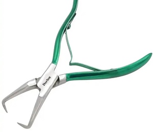 Professional Hair Extension Kit Custom Color & Logo Salon Hair <b>Tools</b> stainless steel hair extension plier & needle <b>hook</b> With Kit - Product Image 6