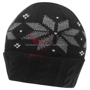Personalizable al por mayor de los hombres de invierno Beanie sombreros/gorras de lana pura, diseños bordados asequibles, el diseño de su propio estilo - Product Image 1