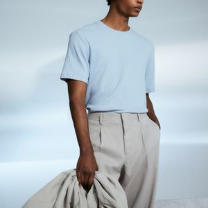 Camiseta lisa en blanco con logotipo personalizado para hombre, camisetas personalizadas, nueva camiseta, camiseta de moda de diferentes colores - Product Image 1