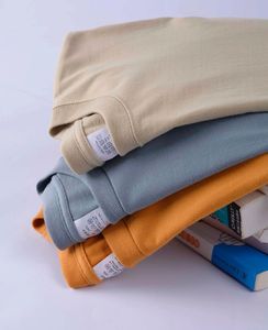 Camiseta personalizada de algodón 100% vintage de gran tamaño para hombre, estilo sólido liso de peso pesado con impresión de logotipo personalizado y aspecto lavado - Product Image 4