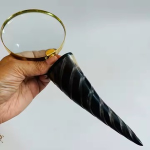 Diseño antiguo mango de cuerno de cabra de búfalo lupa de alta calidad al por mayor artesanías naturales con lupa de acabado pulido - Product Image 4