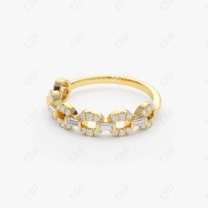 Anillo de oro blanco de 18K para niña, joyería de alta calidad, estilo Simple y elegante, anillo de compromiso de diamante cultivado en laboratorio - Product Image 2