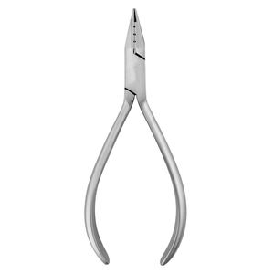 Cómo alicates de corona recto y curvo 14cm alicates de ortodoncia de acero inoxidable de alta calidad con instrumentos dentales de Punta dentada - Product Image 3