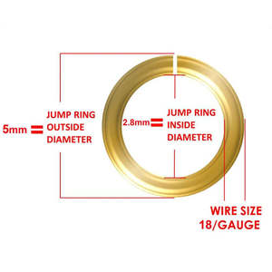 9mm Copper Jump <b>Rings</b> Nickel-Free 18K Gold Plated Jewelry Making Findings Saw Cut Packaged Bag Available Gold/Silver/Rose Gold - Product Image 5