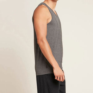 Débardeur de gymnastique sans manches pour hommes Services OEM Couleur unie Musculation Fitness Hommes Prix bon marché Débardeur pour hommes - Product Image 3