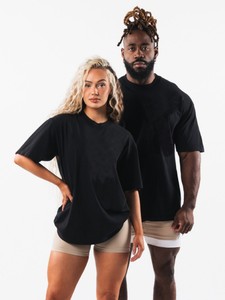 Hot Sales Oversized Crop Boxy Fitting <b>Tshirt</b> 100% Cotton Drop Shoulder Streetwear Rib <b>Neck</b> Custom Logo Blank Solid Breathable - Product Image 2