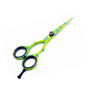 Top Quality Hair Cutting <b>Scissors</b> Flower <b>Paper</b> Coated Hair Shears Hair Cutting Tool Barber <b>Scissors</b> Made Stainless Steel - Product Image 2