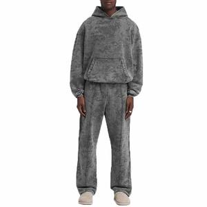 Chándales de entrenamiento de uso al aire libre con logotipo personalizado de talla grande para hombre, ropa deportiva personalizada, chándal para hombre - Product Image 2