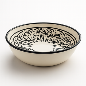 ชามไม้มะม่วงแฮนด์เมดสีน้ำตาลทองอิสลามสำหรับตกแต่งตัวอักษรประดิษฐ์สลัดผลไม้เครื่องครัวไม้สำหรับช่างฝีมือแบบชนบท - Product Image 2