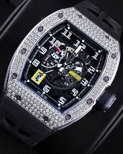 Reloj Mecánico de Cuarzo con Diamante Moissanite Cuadrado Premium, Elegante Correa de Acero Inoxidable, Esfera de Cristal, Diseño Ligero y Duradero - Product Image 1