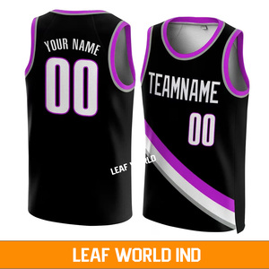 Maillot de basket-ball pour jeunes de haute qualité en maille Design réversible à séchage rapide personnalisé Style d'ensemble en gros pour la saison estivale - Product Image 4