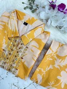 Unity Luxure Premium Soft Rayon Floral Printed <b>Kurti</b> with Embellished Neckline - Product Image 6