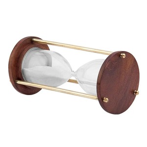 Vintage Brass <b>Hourglass</b> Nautical Sand <b>Timer</b> Decorative Maritime Home Decor - Product Image 1