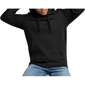 Sweat-shirts en coton épais pour temps froid Style pull-over Sweat-shirt uni Sweat-shirt en polaire d'hiver - Product Image 5