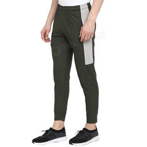 Pantalones deportivos para correr para hombre, pantalones de chándal deportivos de cintura alta elásticos, pantalones de lana rectos de estilo informal de tela de algodón - Product Image 2