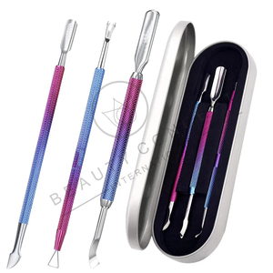 Empujador de cutículas de acero inoxidable ecológico Herramienta de aseo de uñas suave para manicura y pedicura en casa - Product Image 6
