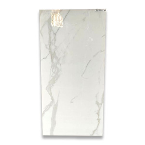 Modern Glazed 600x1200mm Marble Look Porcelain Marble Slab Sintered <b>Stone</b> Tile Glossy Outdoor Bathroom Full Body Porcelain Floor - Product Image 1