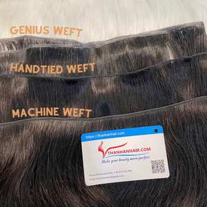 Precio de fábrica Estilo natural Cabello de trama invisible más delgado Extensiones de cabello de trama de genio dibujado doble Paquete de cabello humano - Product Image 6