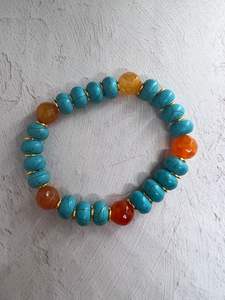 Brazalete de Cuentas de Resina, Brazalete Multicolor Hecho a Mano para Mujer, Joyería al por Mayor - Product Image 5