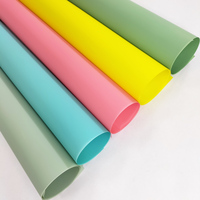 Papier synthétique translucide en résine pour emballage de fleurs, emballage cadeau pour bouquets frais, surface mate imperméable, recyclable, 30