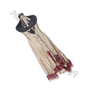 2025สไตล์โบโฮคอลเลกชันใหม่ของผู้หญิงชุดเดรสผ้าไหมส่าหรีสไตล์โบฮีเมียนสไตล์วินเทจแขนกุด - Product Image 6