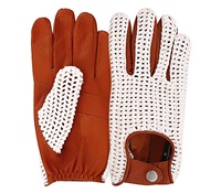 Gants d'hiver unisexes en cuir de chèvre véritable de haute qualité, doublés de polaire, compatibles avec les écrans tactiles, pour la conduite quotidienne en extérieur et le cyclisme