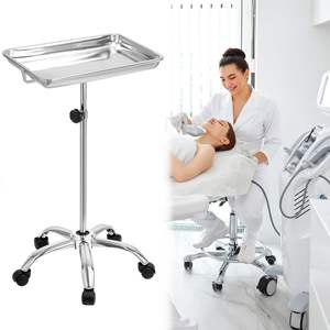 Plateau d'instruments médicaux en acier inoxydable allemand de qualité supérieure, organisateur d'outils dentaires et de laboratoire chirurgicaux réutilisables - Product Image 4