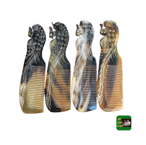 หวีเขาวัวทำด้วยมือหวีเขาควายวัวทำจากวัสดุธรรมชาติงานแฮนด์เมดหวีฮอร์น100% - Product Image 6