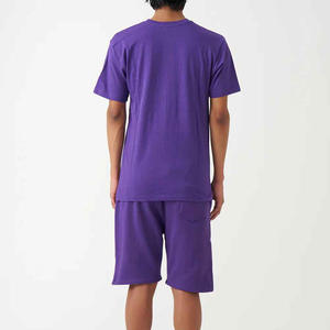 Conjunto Deportivo de Verano Personalizado para Hombre, Conjunto Informal de Pantalones Cortos y Camiseta de Manga Corta, Conjunto de 2 Piezas de Algodón Transpirable para Hombre - Product Image 3