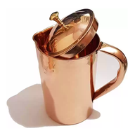 Pichet d'eau potable en cuivre de haute qualité conception martelée articles d'ustensiles de cuisine conception unique produits d'échantillons gratuits