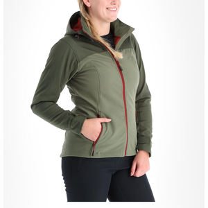 Veste d'extérieur unisexe Soft Shell de haute qualité, coupe-vent entièrement imperméable et respirant avec capuche et fermeture à glissière - Product Image 5