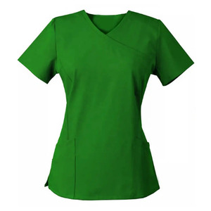 Ensembles d'uniformes d'infirmière personnalisés pour femmes, extensibles et confortables, avec poches, détection d'aiguilles, fusion sans couture, pour usage hospitalier - Product Image 5