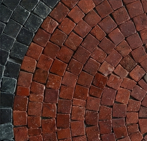 ศิลปะการประดิษฐ์ตัวอักษรแบบอิสลาม ซูบฮานัลลอฮ์ งานศิลปะโมเสกหินสีดำและสีแดง ตกแต่งผนังบ้านสำหรับชาวมุสลิม - Product Image 6