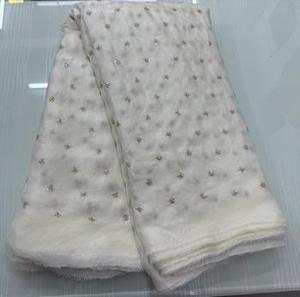 Tissu de luxe en soie douce, motif arc-en-ciel brodé, parfait pour les tenues de soirée, la mode festive et la création de boutiques - Product Image 4