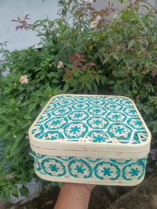 Panier en bambou en gros avec couvercle - Rangement parfait pour les gâteaux pour les cadeaux de célébration du Nouvel An lunaire - Product Image 4