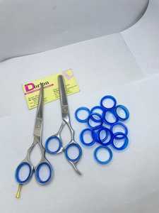 Anneau de doigt souple pour ciseaux à cheveux et à animaux de compagnie, inserts en caoutchouc de silicone, accessoires pour ciseaux de coiffure, anneaux pour ciseaux de salon de barbier - Product Image 3