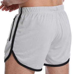 Pantalones cortos de gimnasio de alta calidad para hombre, lona duradera con cintura elástica, pantalones cortos informales de patrón sólido para correr con bolsillo, venta en línea - Product Image 3