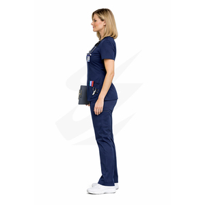 Ensemble de vêtements de travail médicaux pour femmes, uniforme professionnel d'infirmière, vente en gros - Product Image 5