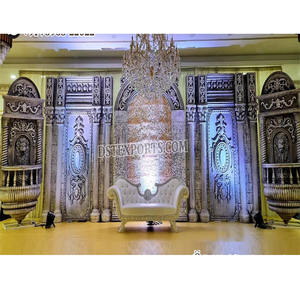 Thème majestueux décor de scène de mariage tamoul scène de mariage indien à la mode et inspirante conception ancienne scène de mariage indien du sud - Product Image 1