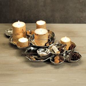Plat moderne en argent 9 bols pour mariage et hôtels Vaisselle Bol de service Plat et bols polyvalents - Product Image 3