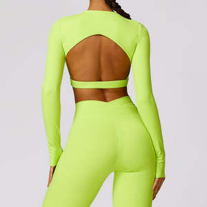 Conjunto de Ropa Deportiva para Mujer, Top y Pantalones de Yoga Ajustados de Cintura Alta, Traje Deportivo - Product Image 2