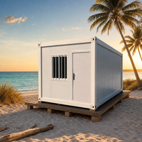 Maisonnette préfabriquée mobile en acier léger de type X, prête à l'emploi, pour magasin ou boutique