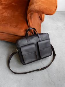 Maletín Bandolera de Cuero Genuino de Lujo Ligero para Portátil, Bolso de Mano Unisex para Trabajo y Oficina, Regalo de 3er Aniversario para Esposa - Product Image 4