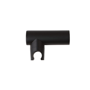 Supporto doccia rotondo da parete Koricini in ABS nero opaco per bagno - Product Image 3