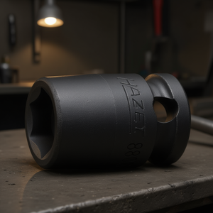 Hazet 3/8'' 6-Point Square <b>Impact</b> <b>Socket</b> with Traction Profile Pneumatic Tools Accessory and Part - Product Image 3