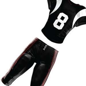 Streetwear à impression par sublimation personnalisé Maillot de football américain à la mode Broderie Design Mesh Crop Équipe nationale Maillot de football américain - Product Image 3